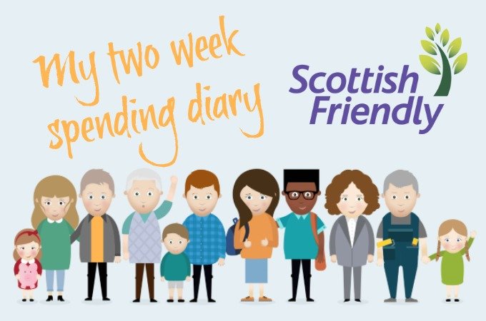 2 week spending diary and analysis with Scottish Friendly