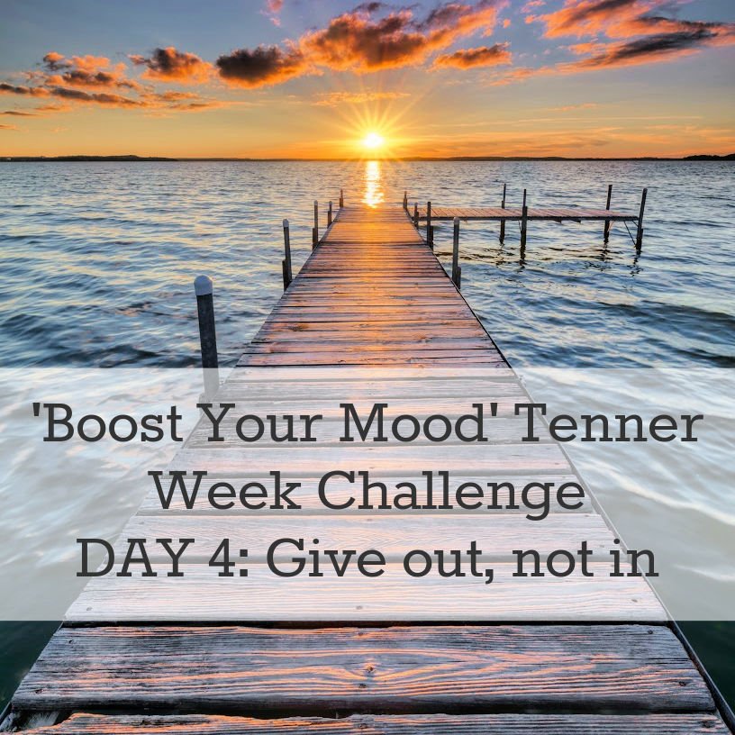Boost Your Mood Tenner Week money saving challenge give out not in & be kind