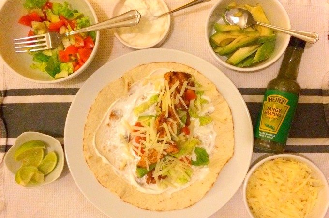 Empty the freezer challenge Week 1 Chicken fajitas
