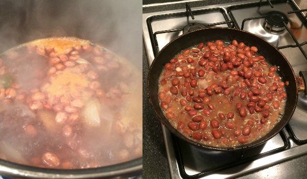 Empty the Storecupboard Challenge Week 5 refried beans with borlotti Penny Golightly