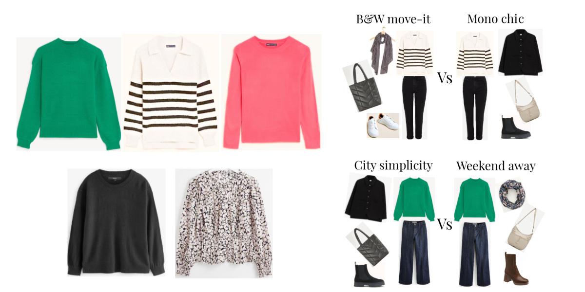 January 2023 capsule wardrobe outfit ideas how to style