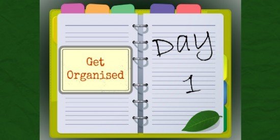 Jump starte get organised motivated week day 1