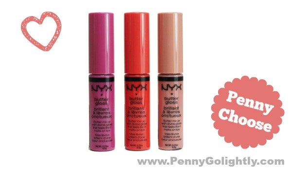NYX Butter Gloss lip review Penny Golightly treats under a tenner