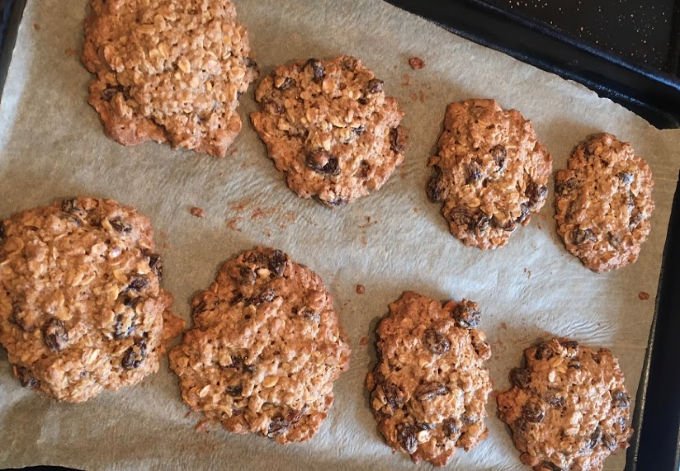 Penny Golightly easy messy oat and raisin cookies recipe