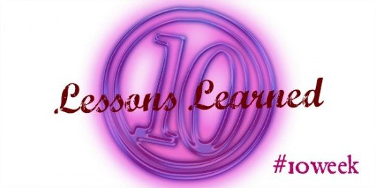 Tenner Week Aug 2014: Lessons learned