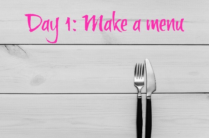 Tenner Week Sept 2017 Day 1 Make a menu tenner week £10 challenge