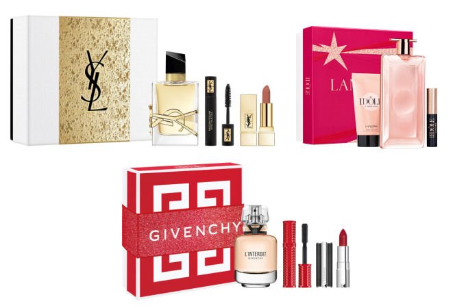 YSL Lancome Givenchy best perfume gift sets Christmas 2021